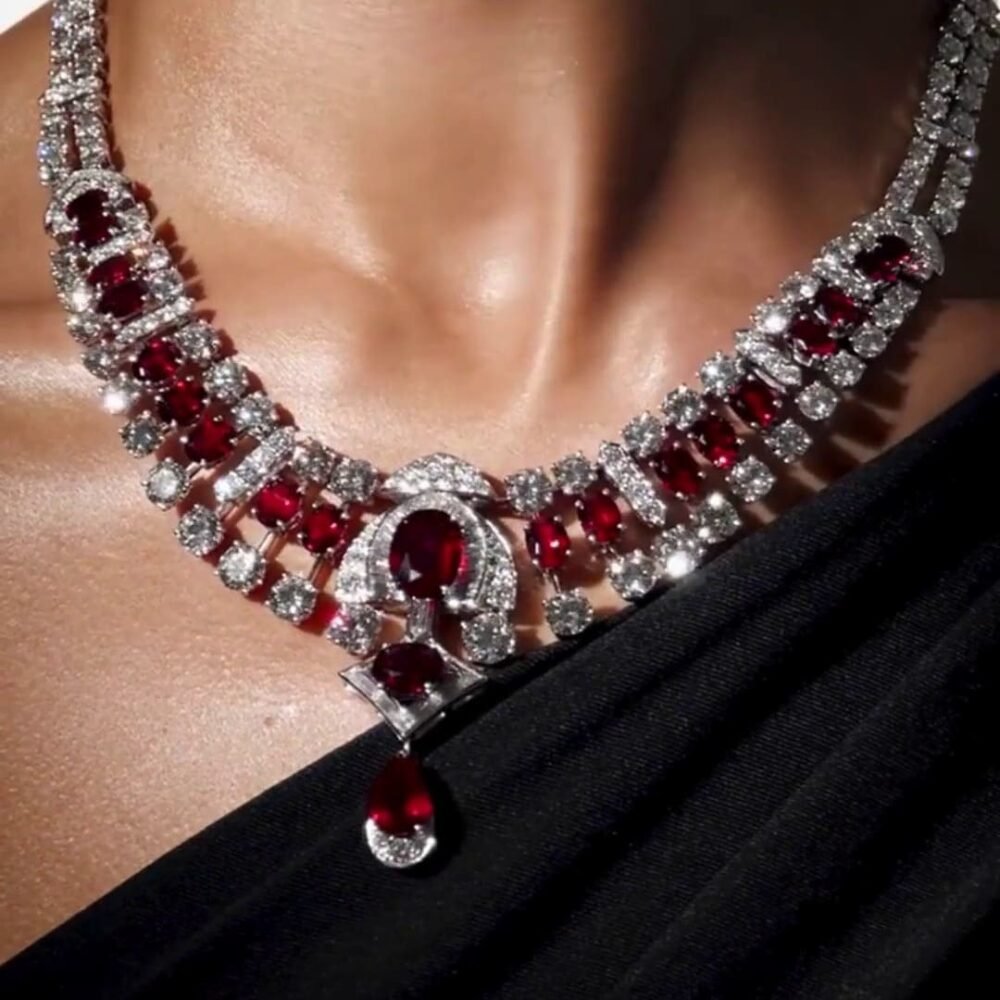 Luxury Ruby & Diamond Necklace